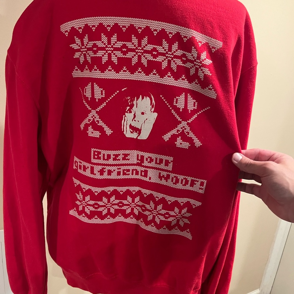 Red Graphic Men's Sweater